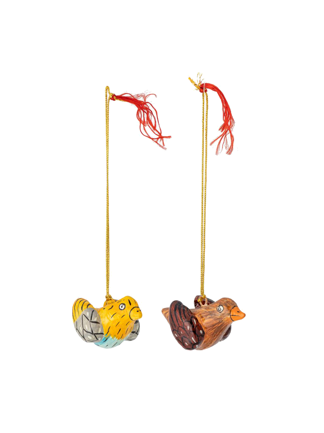 Zestaw ozdób choinkowych z paper mache Carmela Birds Bloomingville BÉBÉ Concept 