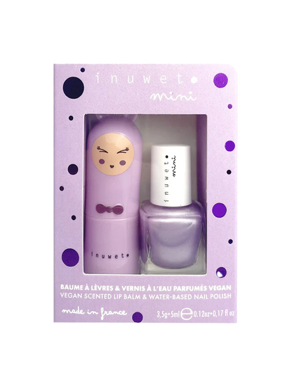 Zestaw dla dzieci Duo balsam do ust + lakier Inuwet BÉBÉ Concept 
