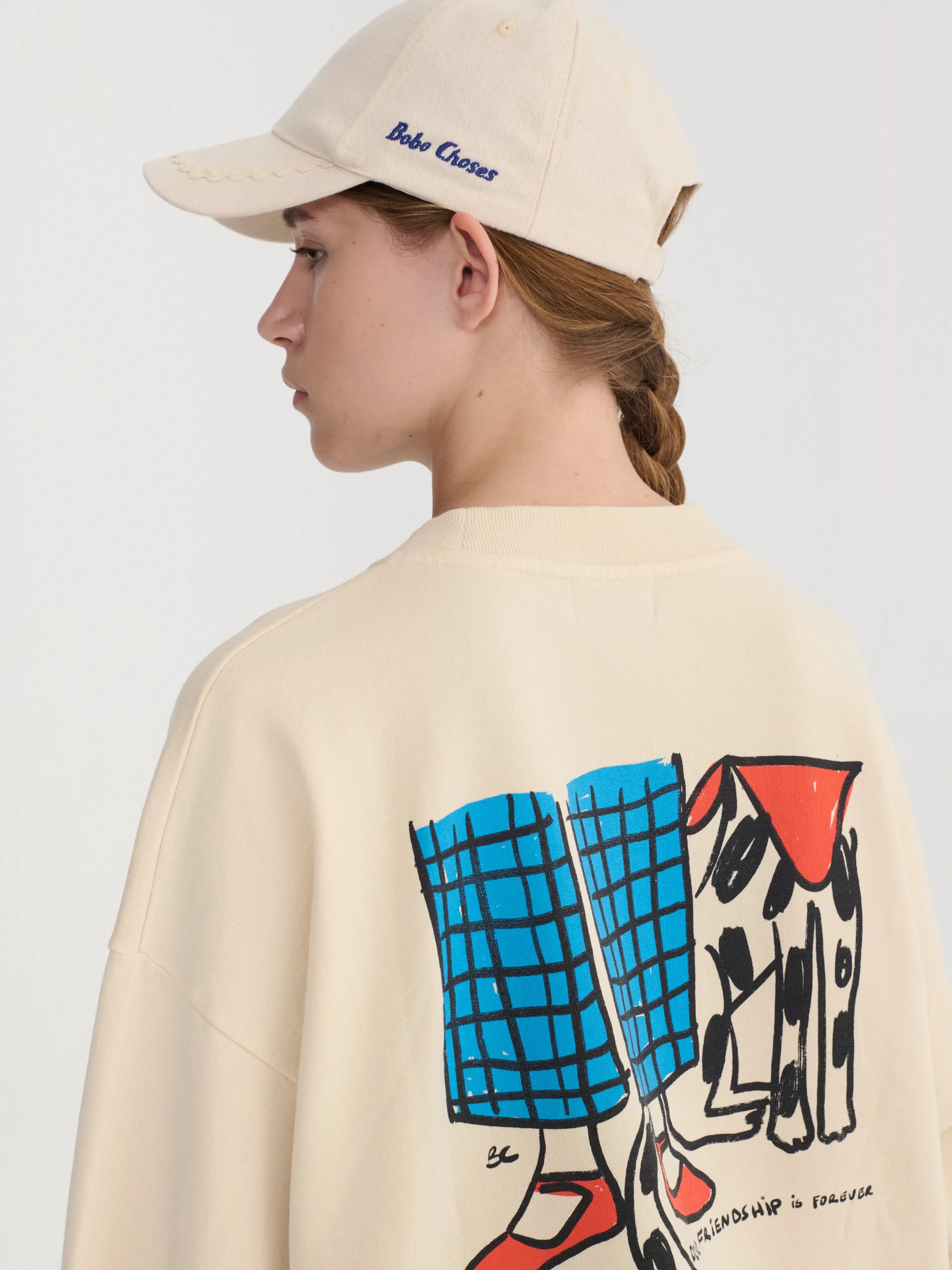 Dog Friendship relaxed sweatshirt Bobo Choses BEBE Concept 