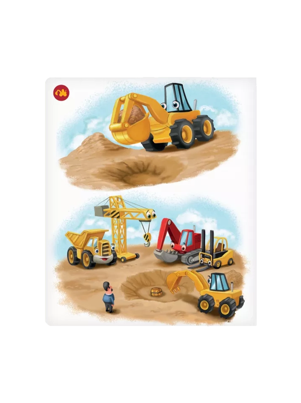 Henio koparka. Książka interaktywna Albi BÉBÉ Concept 