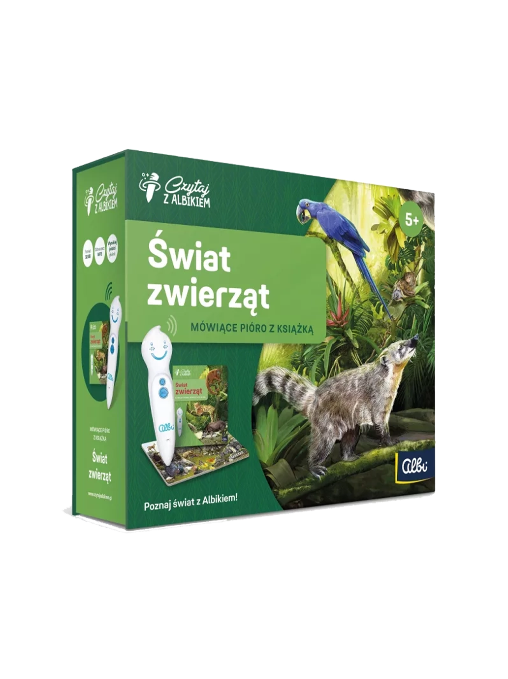 Świat zwierząt. Zestaw książka z piórem Albi BÉBÉ Concept 