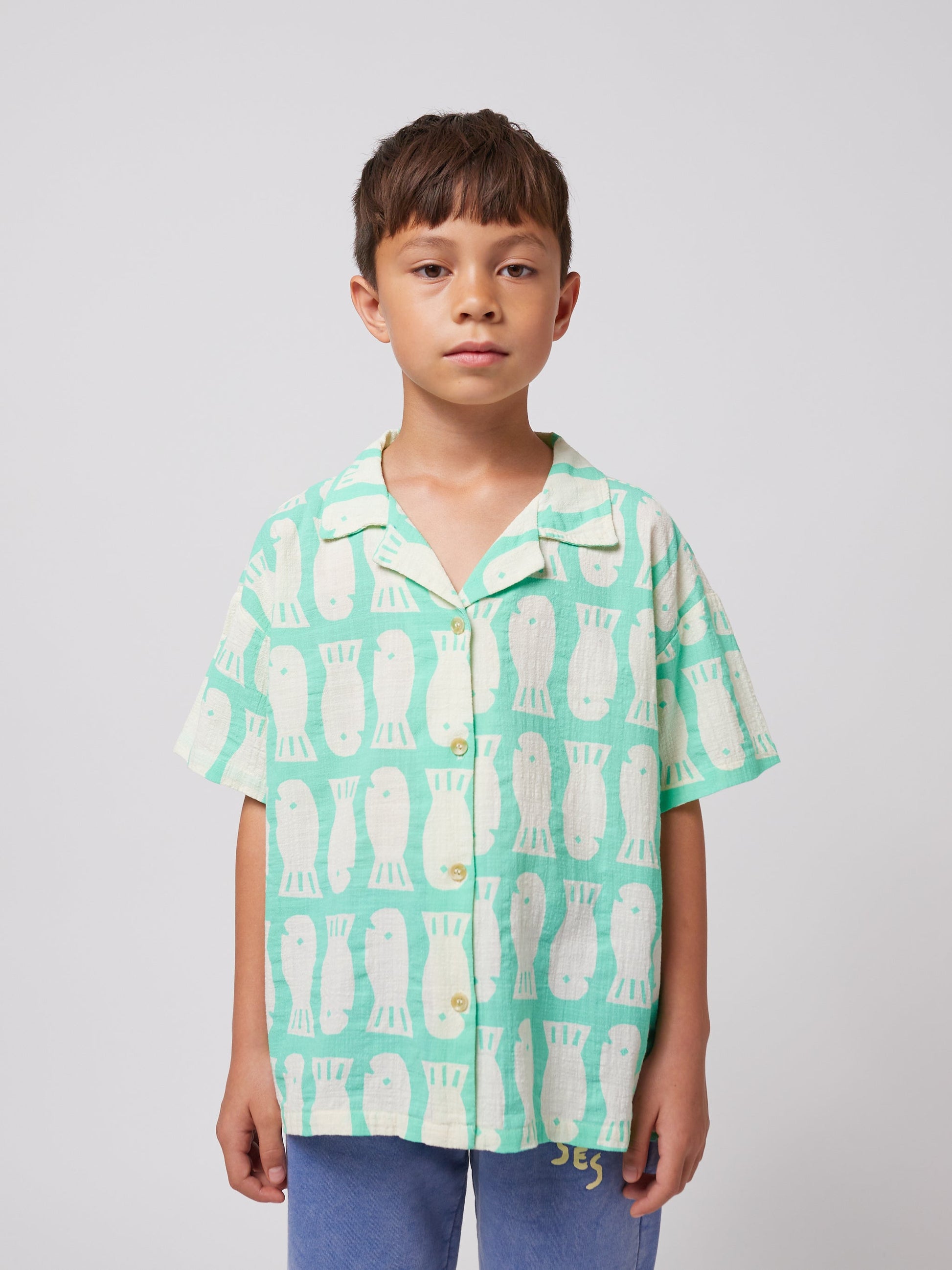 Koszulka Lucky Fish all over woven shirt Bobo Choses BÉBÉ Concept 