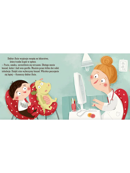 Pucio u lekarza Wydawnictwo Nasza Ksiegarnia BÉBÉ Concept