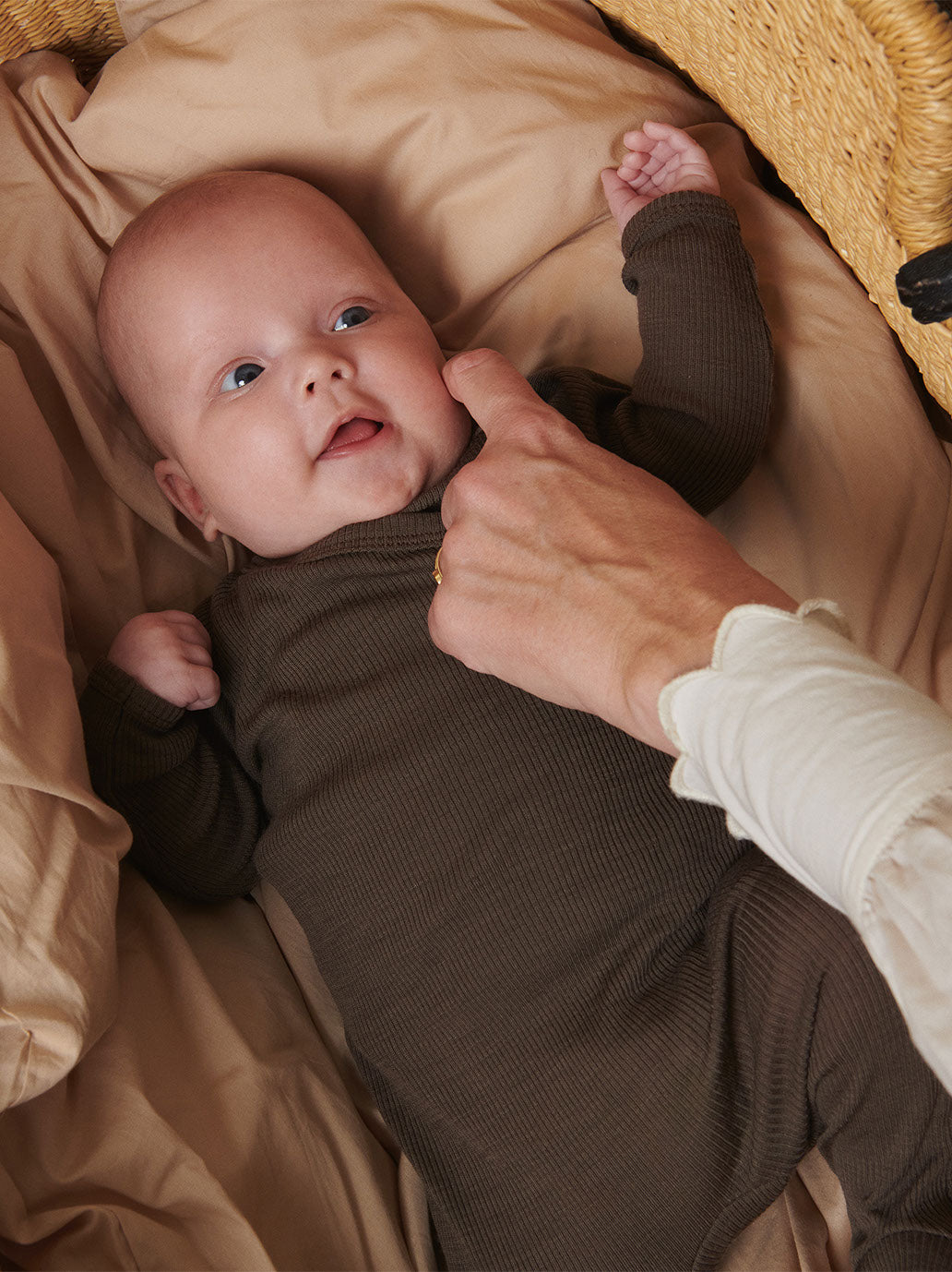 Śpioszki niemowlęce merino Rubetta Rib MarMar Copenhagen BÉBÉ Concept 