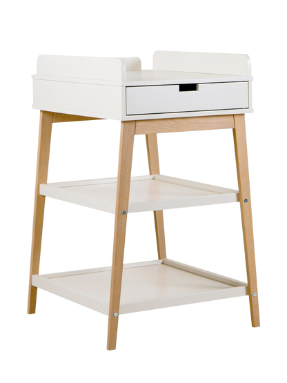 Stanowisko do przewijania z szufladą Hip CLAY / NATUR