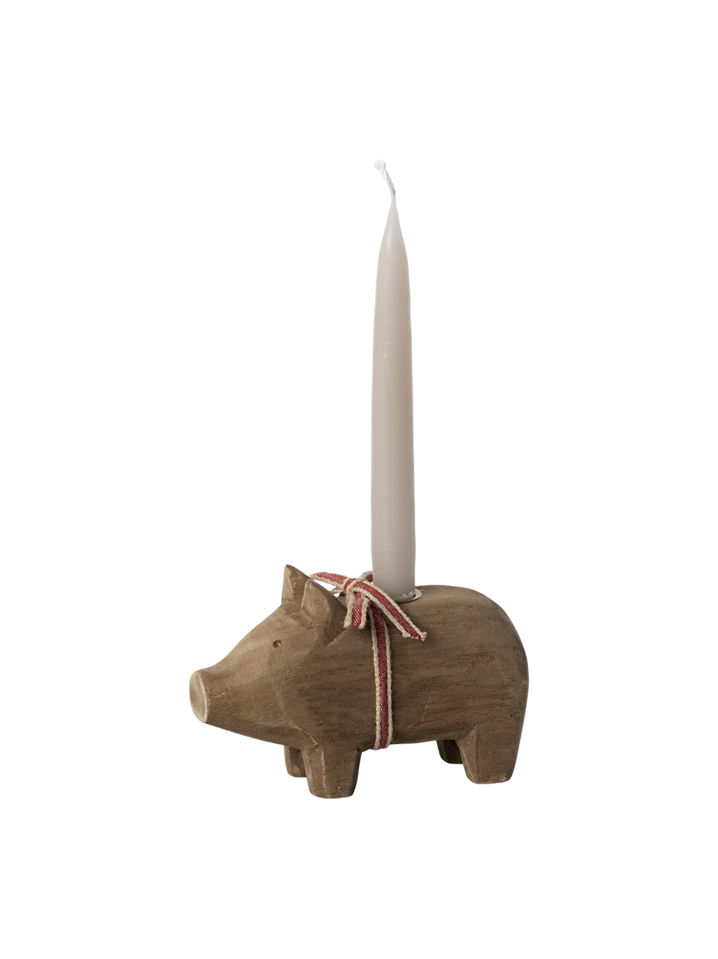 Drewniany świecznik Christmas Pig Small Maileg BÉBÉ Concept 