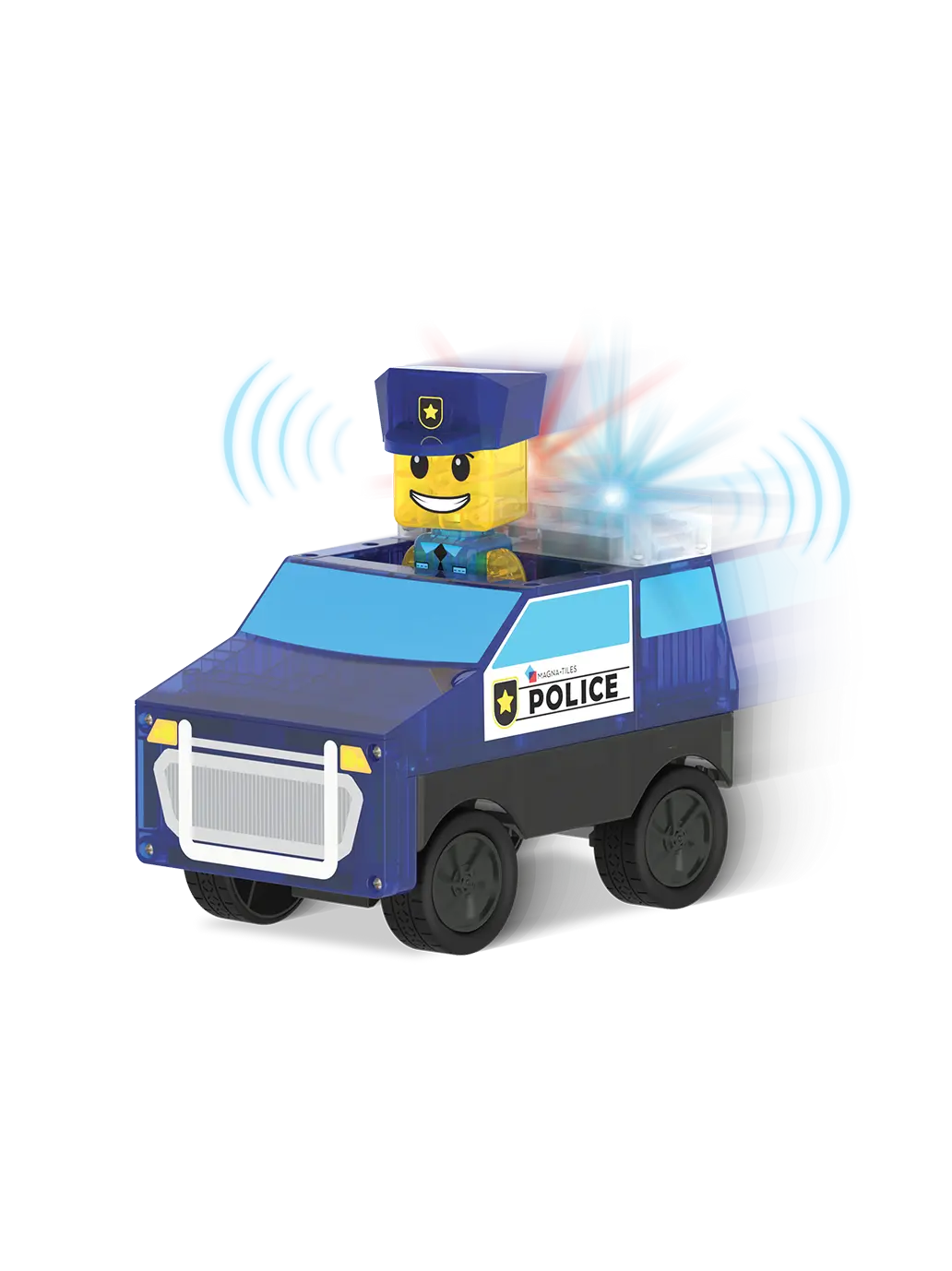 Klocki Magnetyczne Police Station Magna-Tiles BEBE Concept 