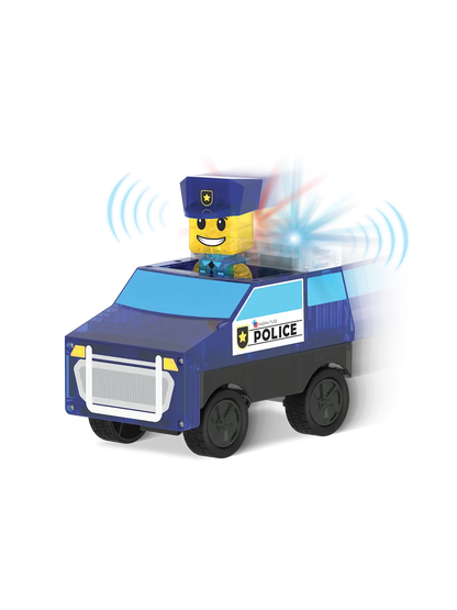 Klocki Magnetyczne Police Station Magna-Tiles BEBE Concept 