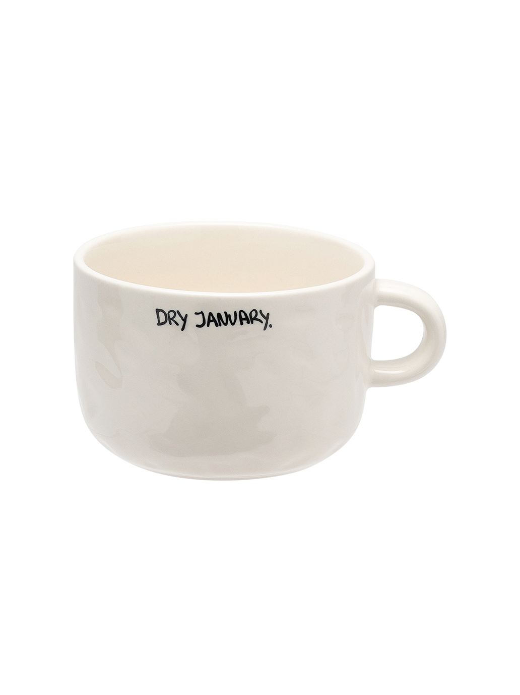 Ceramiczny kubek do cappuccino Dry January Anna + Nina BÉBÉ Concept 