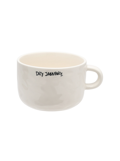 Ceramiczny kubek do cappuccino Dry January Anna + Nina BÉBÉ Concept 