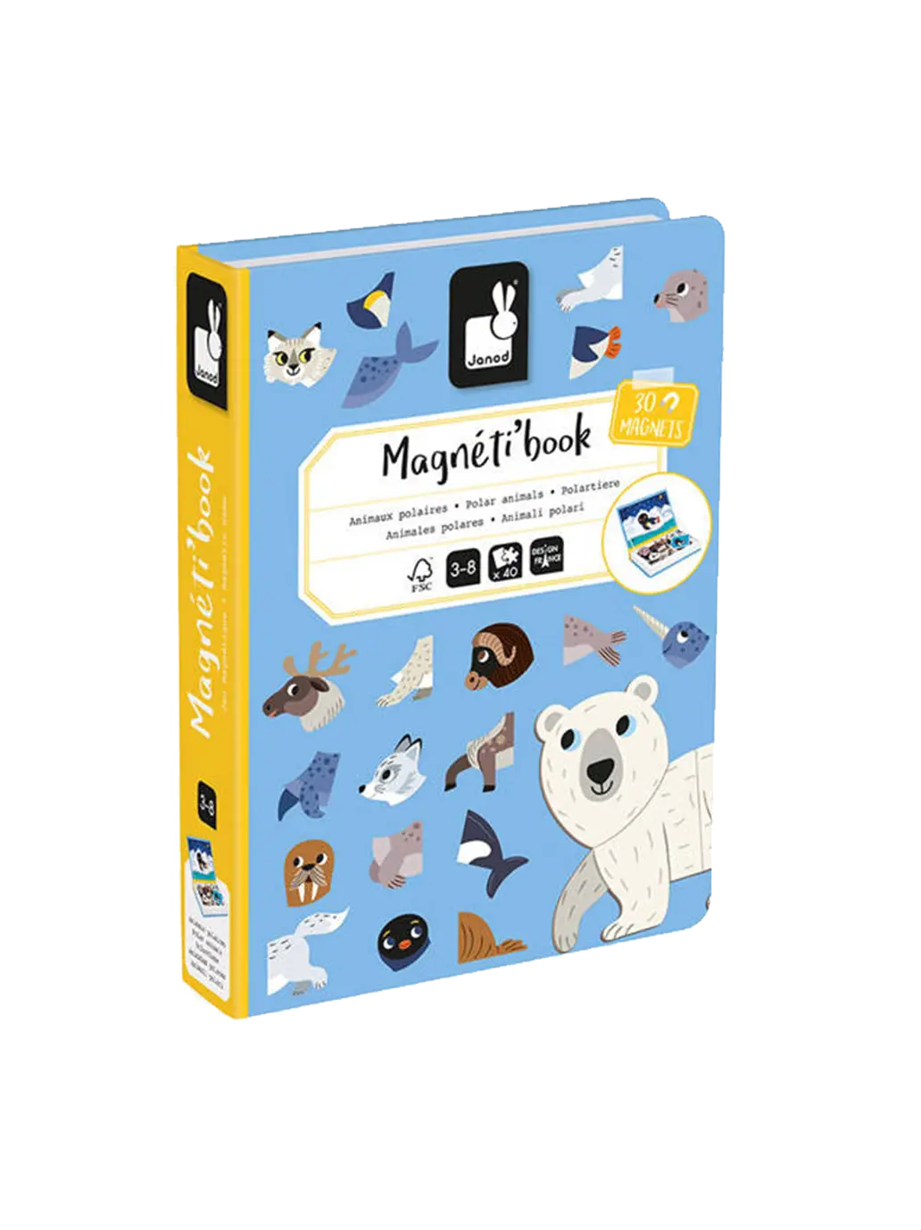 OUTLET Układanka magnetyczna Magnetibook Janod BEBE Concept 