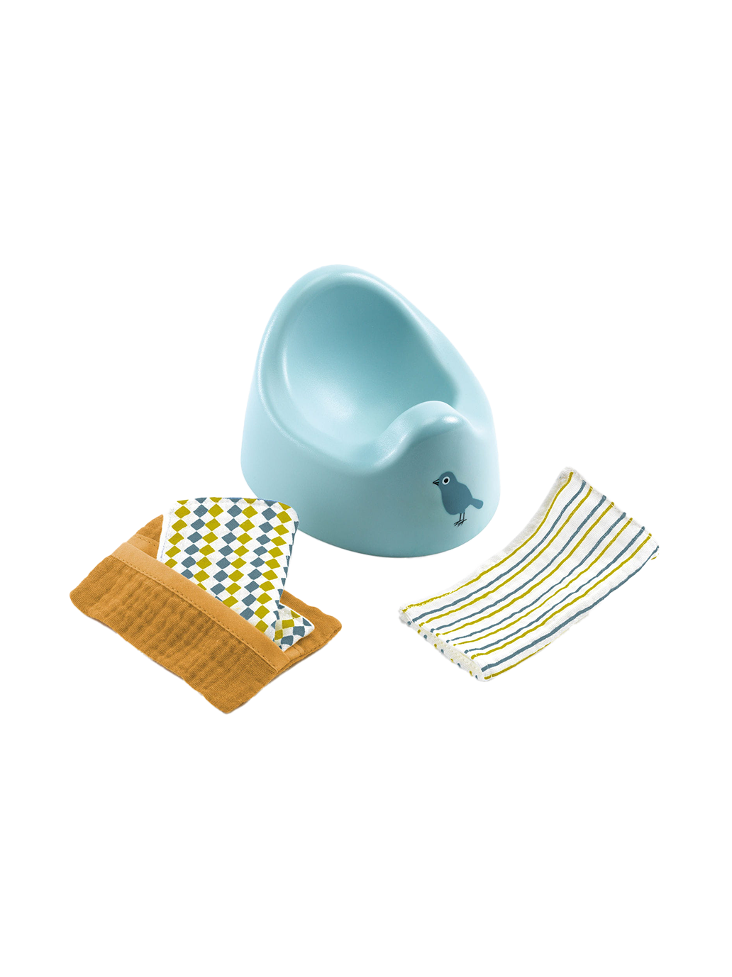 Nocnik z akcesoriami dla lalki Pomea Djeco BÉBÉ Concept 