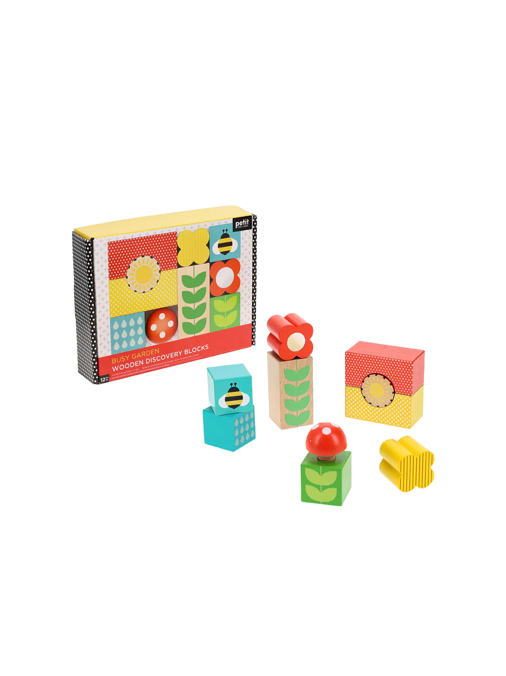 Busy Garden wooden sensory blocks - Main Image