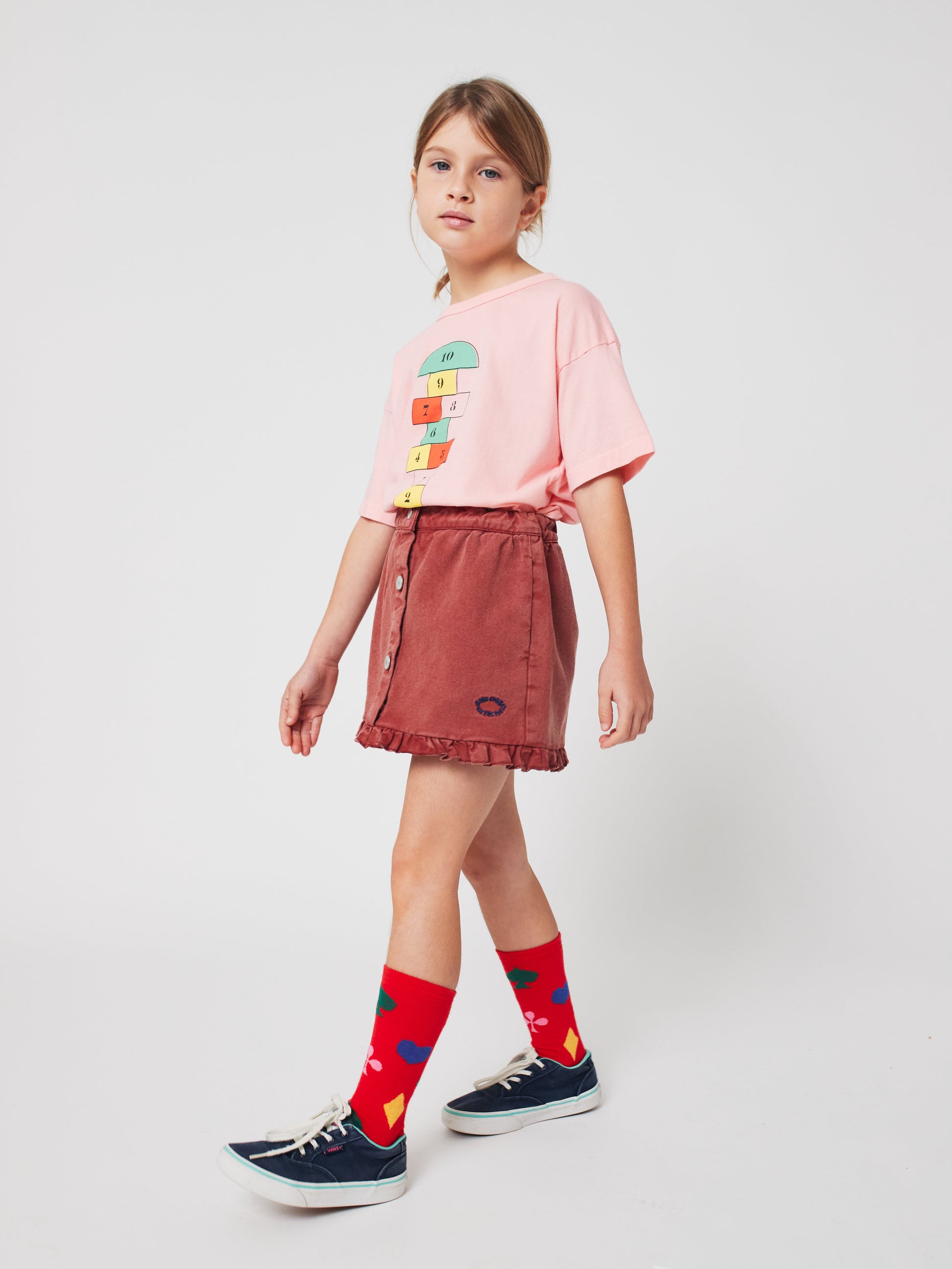 Tic Tac Toe ruffled skirt Kids Bobo Choses BÉBÉ Concept 