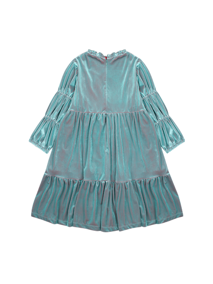 Sukienka Shirring Velvet Dress Jelly Mallow BÉBÉ Concept 