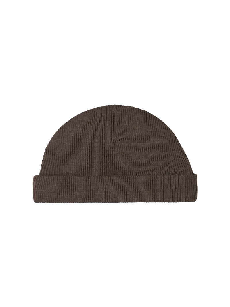 Czapeczka niemowlęca z merino Aiko Rib MarMar Copenhagen BÉBÉ Concept 