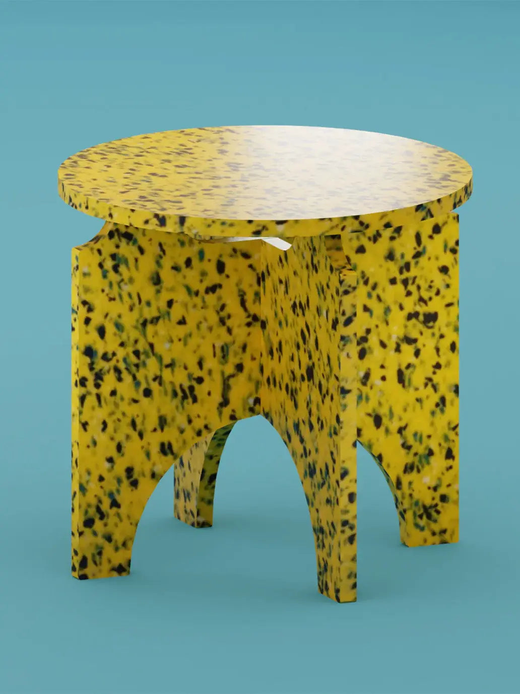 Stołek z eko tworzywa Round Stool Medium M1N2 Minimono BÉBÉ Concept 