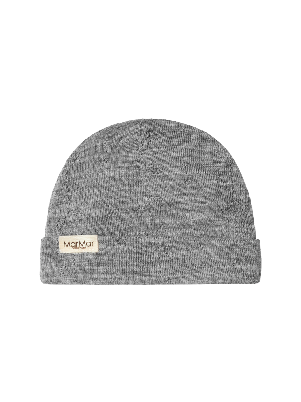 Czapeczka niemowlęca z merino Aiko Pointelle MarMar Copenhagen BÉBÉ Concept 