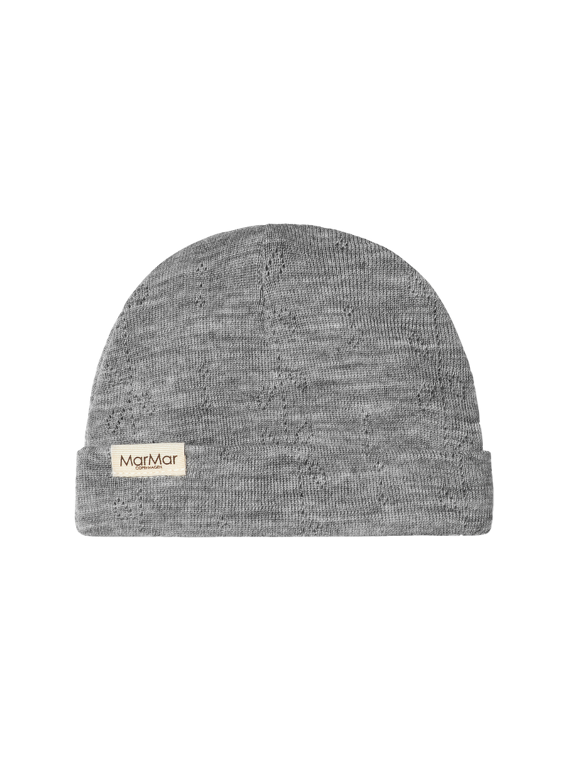 Czapeczka niemowlęca z merino Aiko Pointelle MarMar Copenhagen BÉBÉ Concept 
