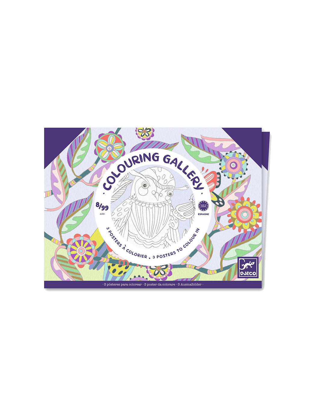 Obrazy do kolorowania w teczce Djeco BÉBÉ Concept