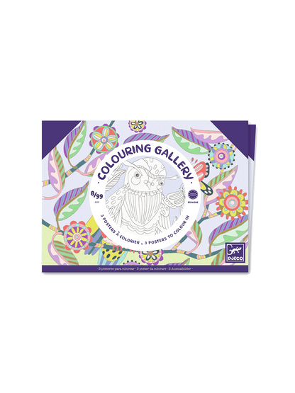 Obrazy do kolorowania w teczce Djeco BÉBÉ Concept