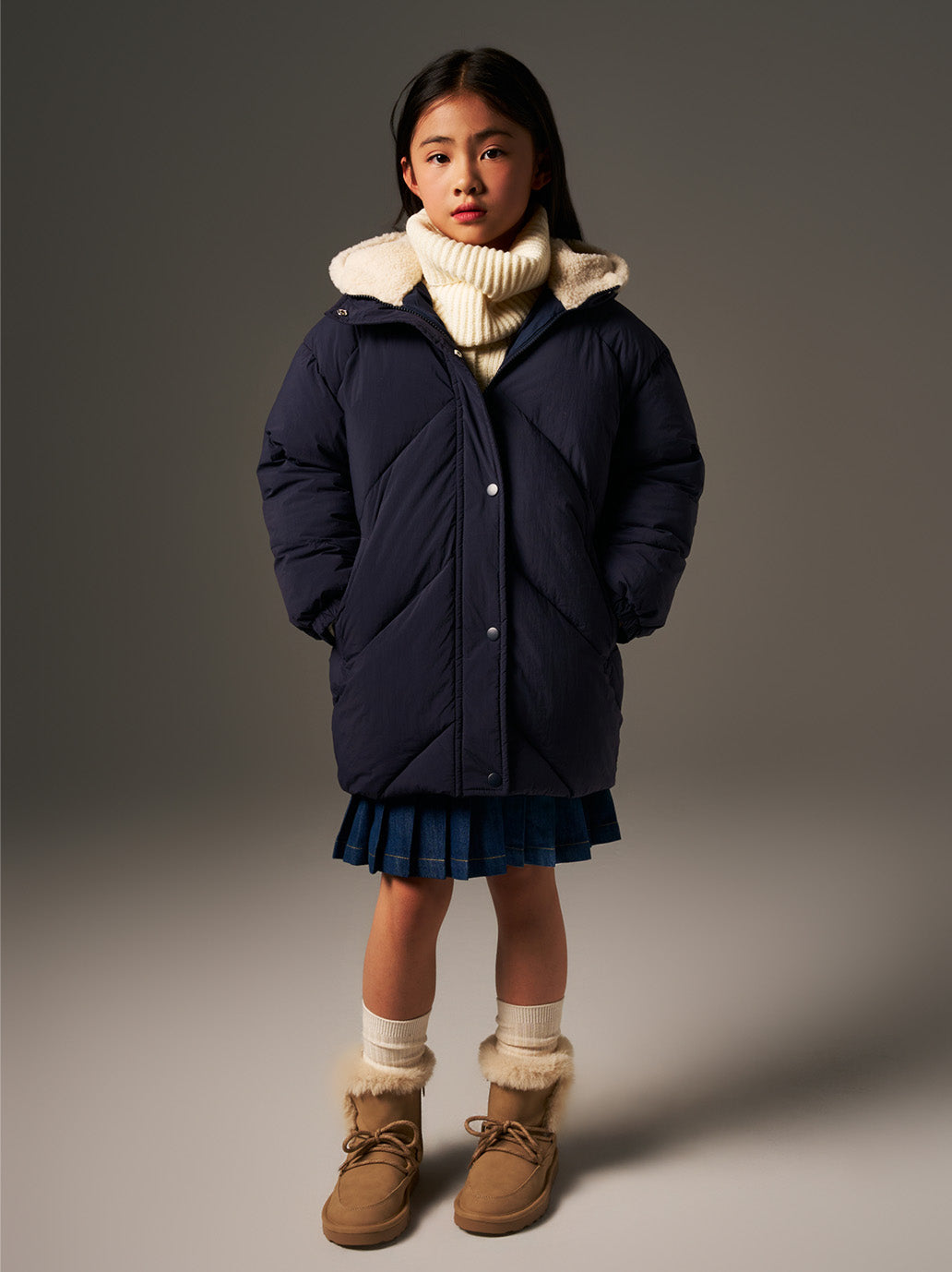 Spódniczka Benedetta Skirt Denim Blue C&#39;era una volta BÉBÉ Concept 