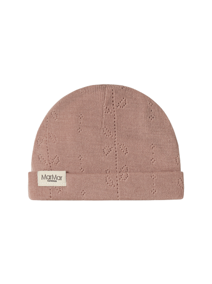 Czapeczka niemowlęca z merino Aiko Pointelle MarMar Copenhagen BÉBÉ Concept 