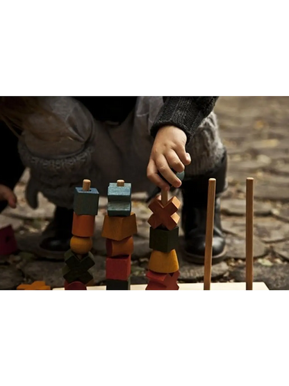 drewniana układanka płotek Wooden Story BÉBÉ Concept