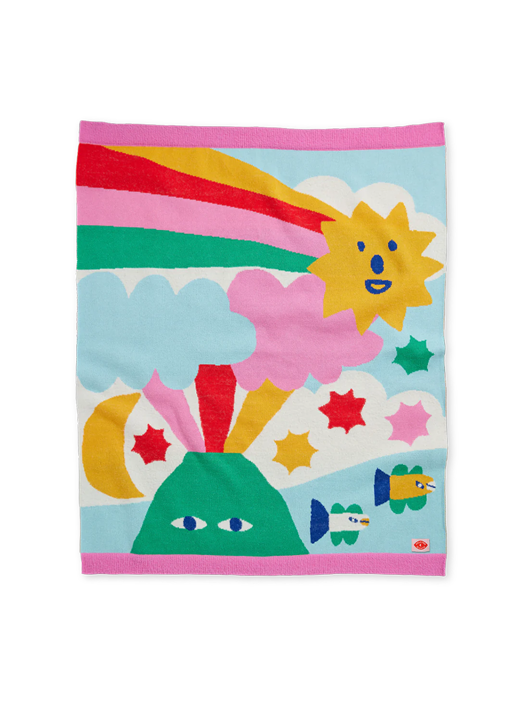 Miękki kocyk z kolorowym wzorem Halcyon Nights BÉBÉ Concept 