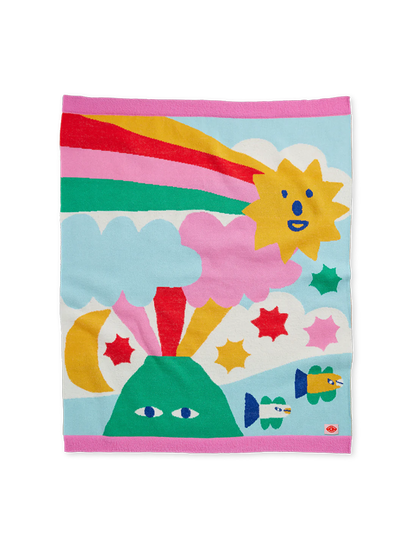 Miękki kocyk z kolorowym wzorem Halcyon Nights BÉBÉ Concept 