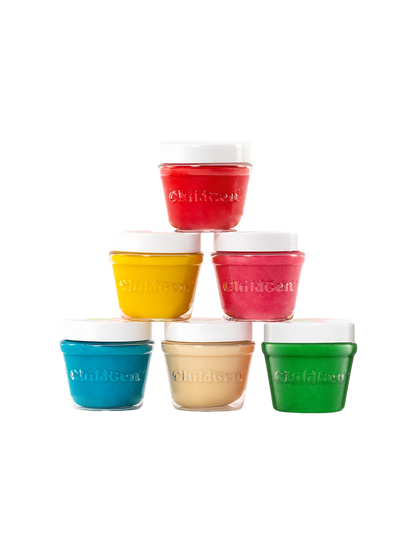 Naturalna ciastolina w słoiczkach 6 kolorów ChildGen BÉBÉ Concept 