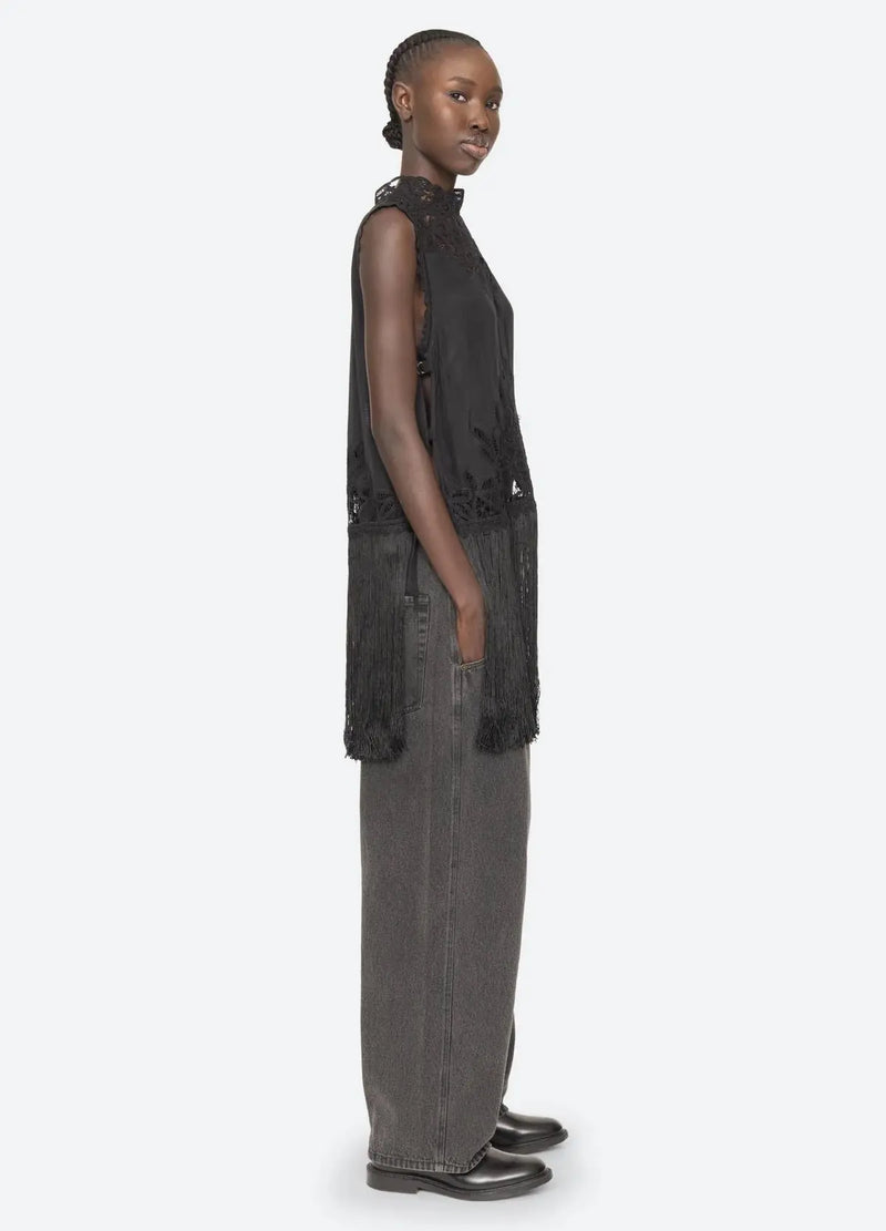 Adelina Battenberg lace vest SEA New York BEBE Concept 