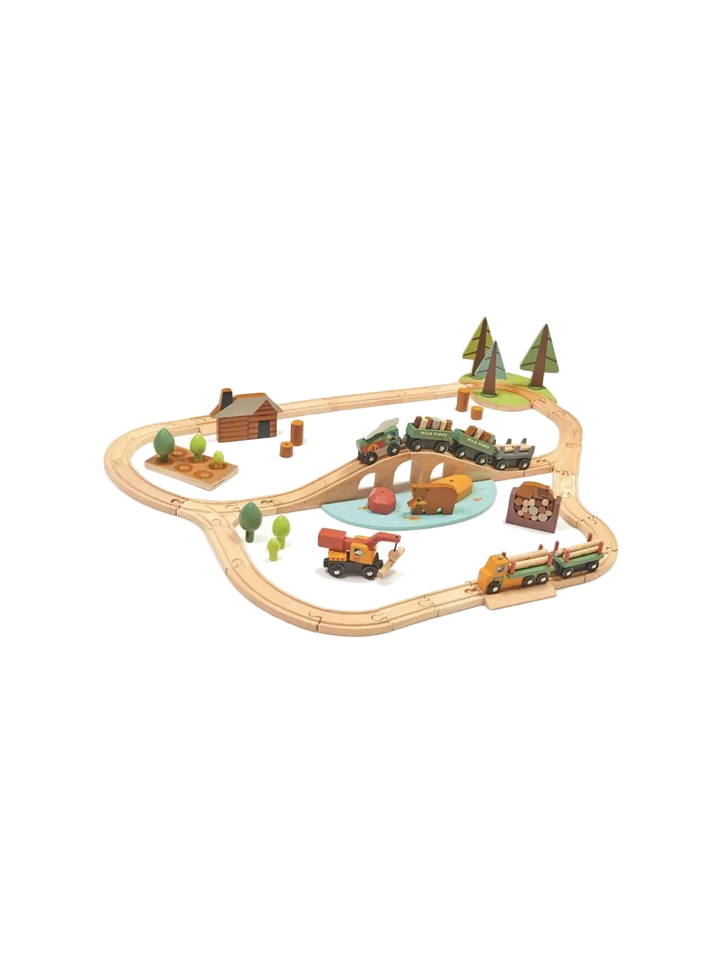 drewniana kolejka Podróż po lesie Tender Leaf Toys BÉBÉ Concept