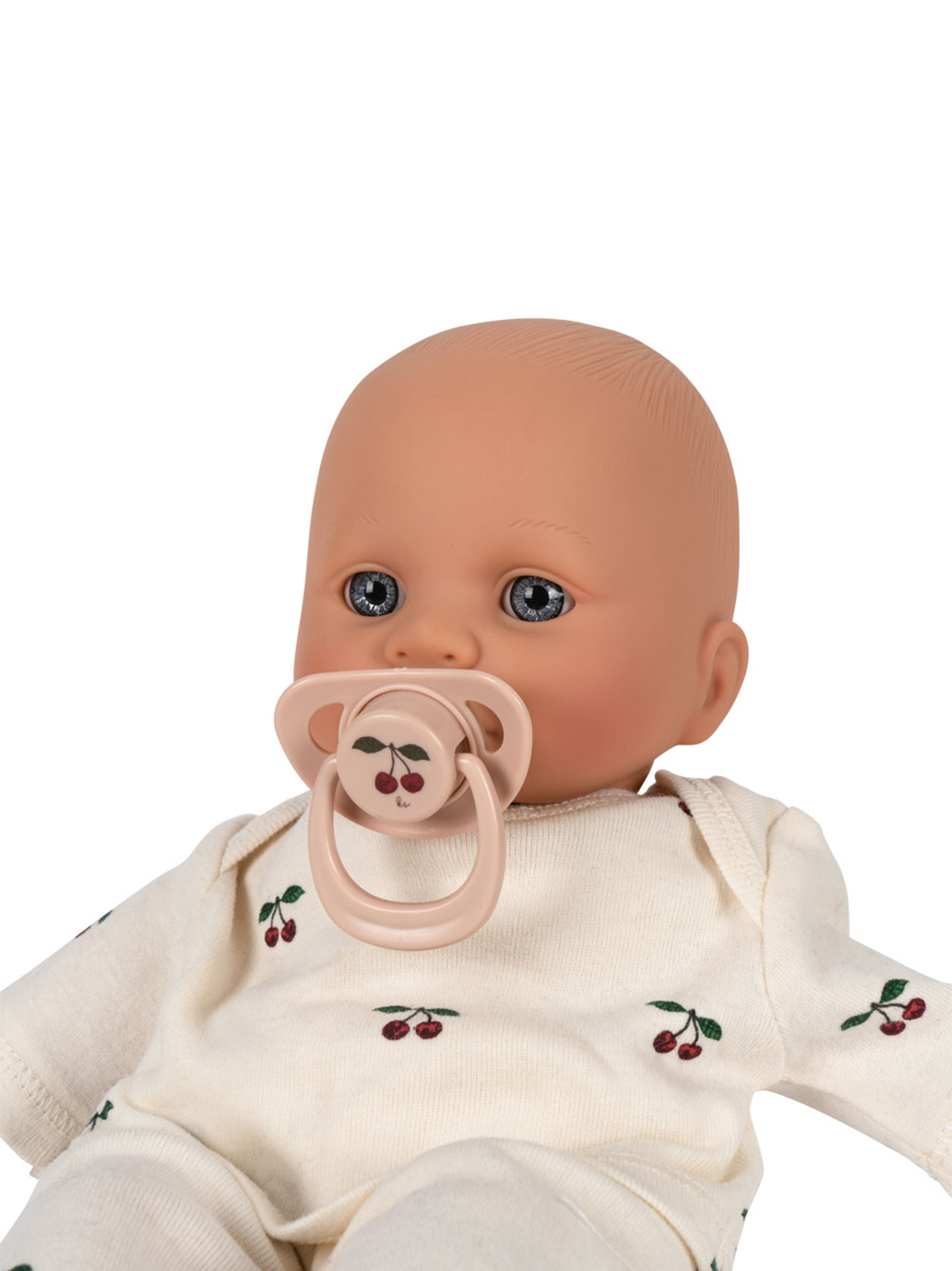 Lalka z miękkim brzuszkiem, ubrankiem i smoczkiem Konges Slojd BÉBÉ Concept 