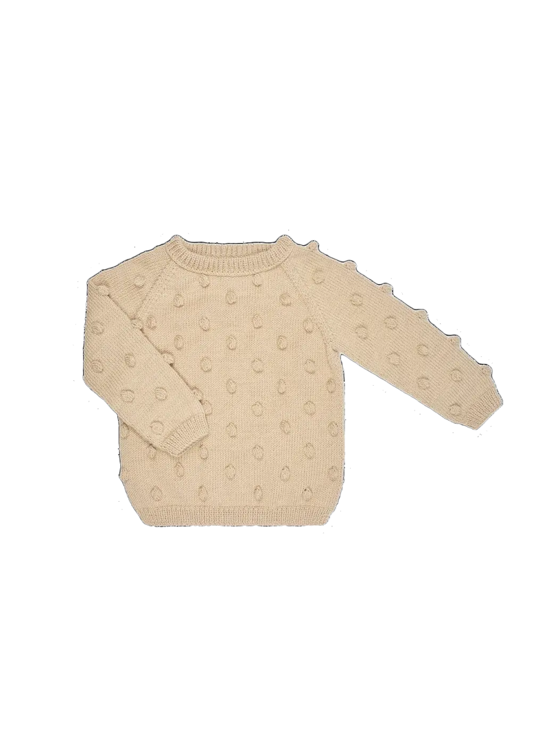sweterek popcorn z wełny merino Mille Family BÉBÉ Concept