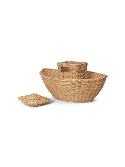 Pleciony kosz na zabawki Ark Ferm Living BÉBÉ Concept