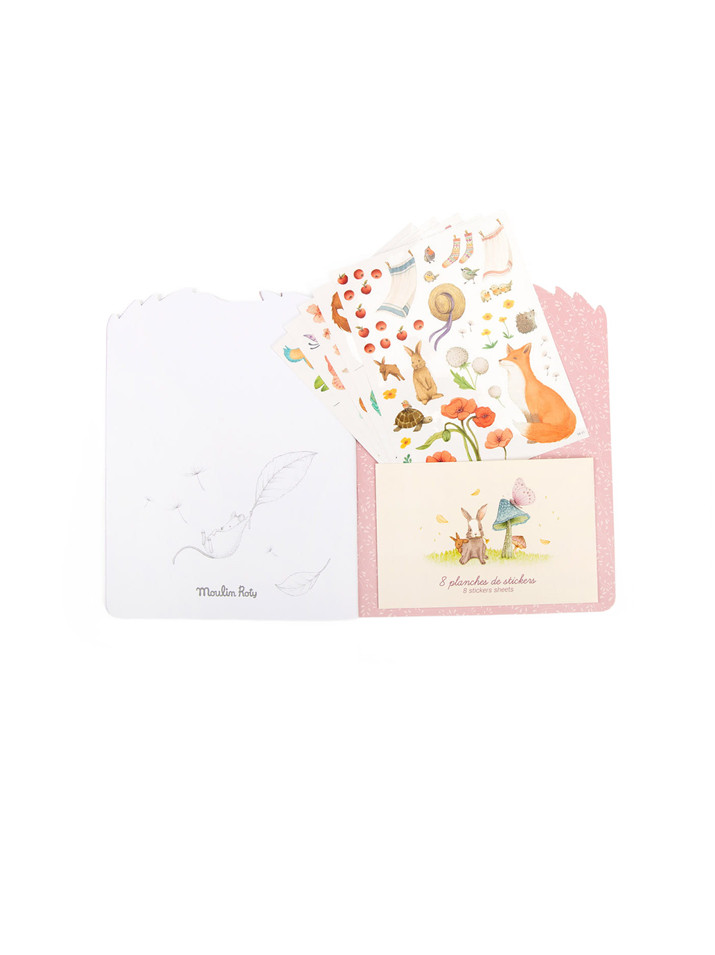 Kolorowanka z naklejkami Moulin Roty BÉBÉ Concept 