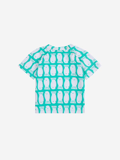 Koszulka kąpielowa Lucky Fish all over swim T-shirt Baby Bobo Choses BÉBÉ Concept 