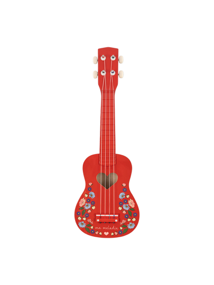 Drewniana gitara ukulele dla dzieci Konges Slojd BÉBÉ Concept 