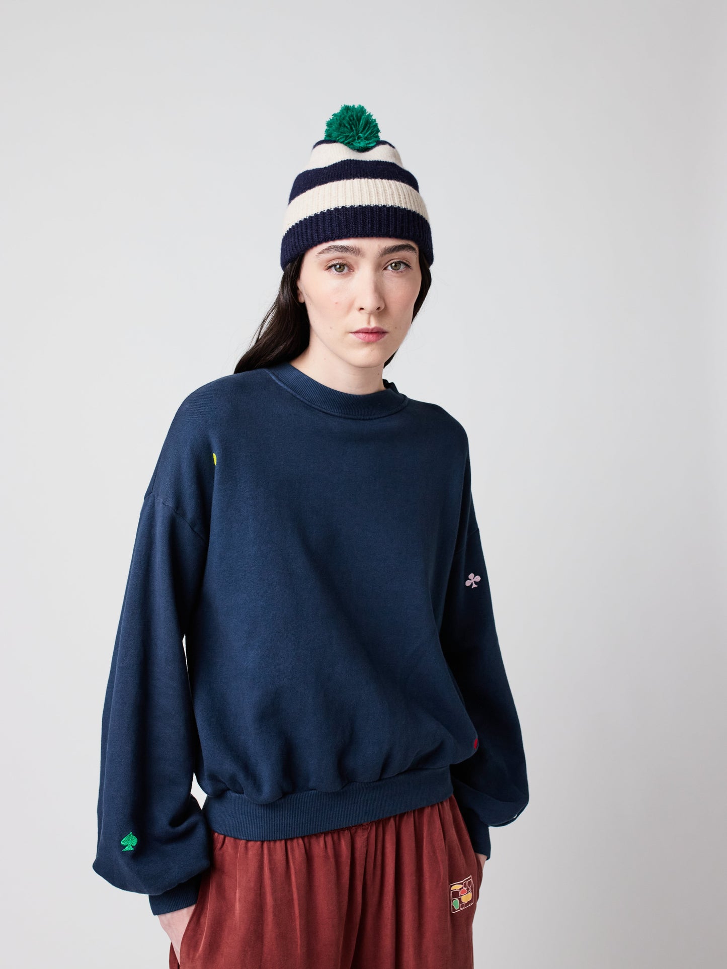 Navy relaxed sweatshirt Bobo Choses BÉBÉ Concept 