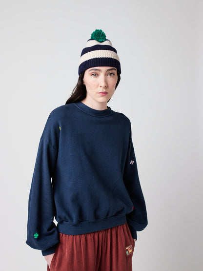 Navy relaxed sweatshirt Bobo Choses BÉBÉ Concept 