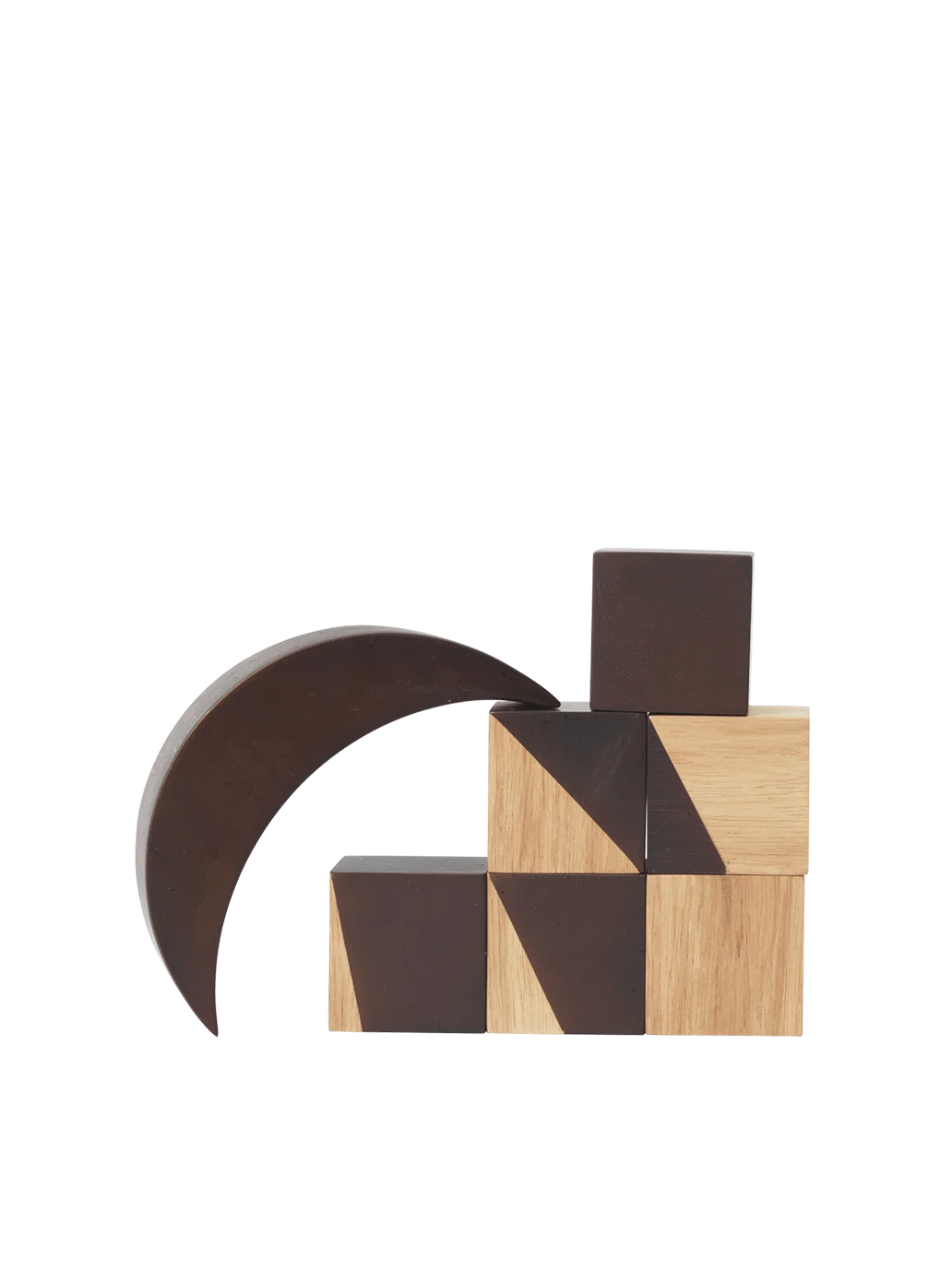 Drewniana układanka Phase Wooden Blocks Ferm Living BÉBÉ Concept 