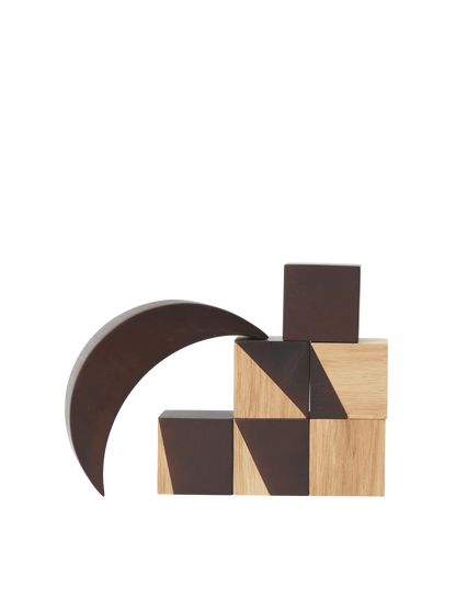 Drewniana układanka Phase Wooden Blocks Ferm Living BÉBÉ Concept 