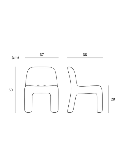krzesło z eko tworzywa Charlie Chair EcoBirdy BÉBÉ Concept 