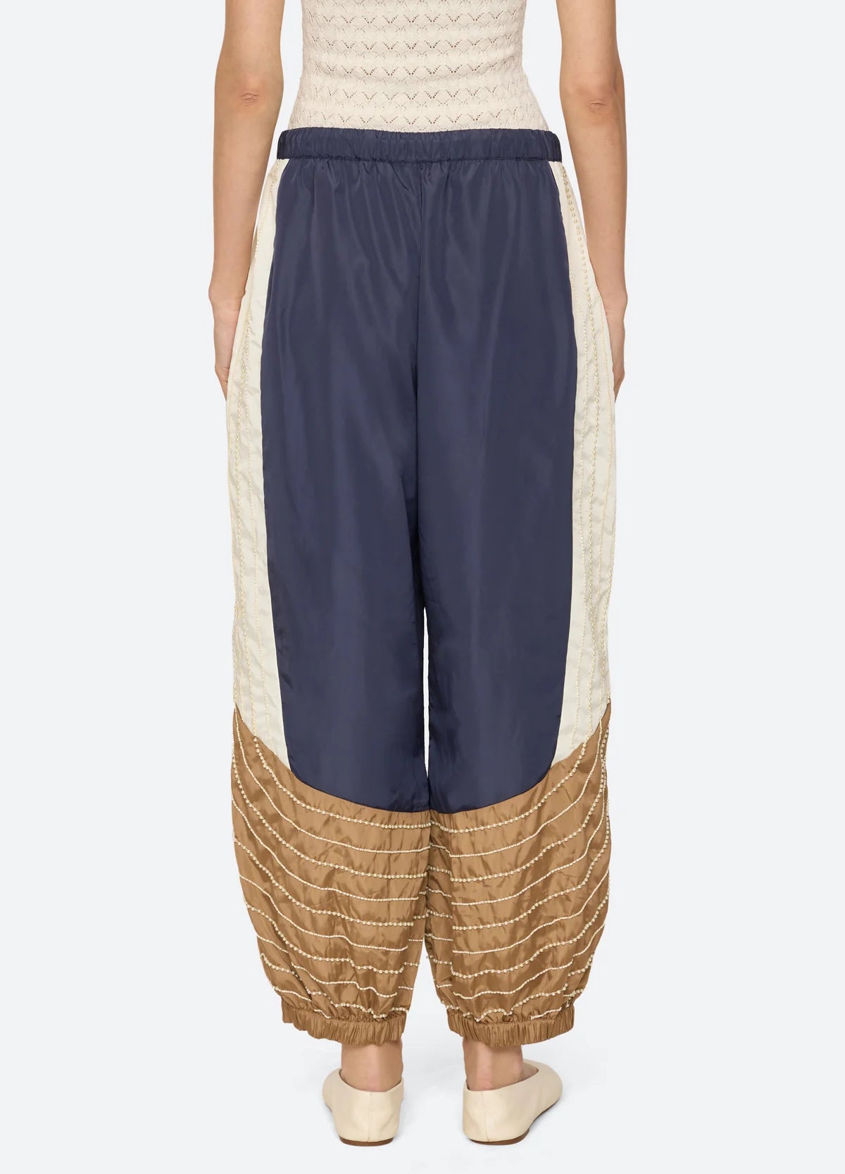 Quinn Embroidered Beaded Jogger MULTI