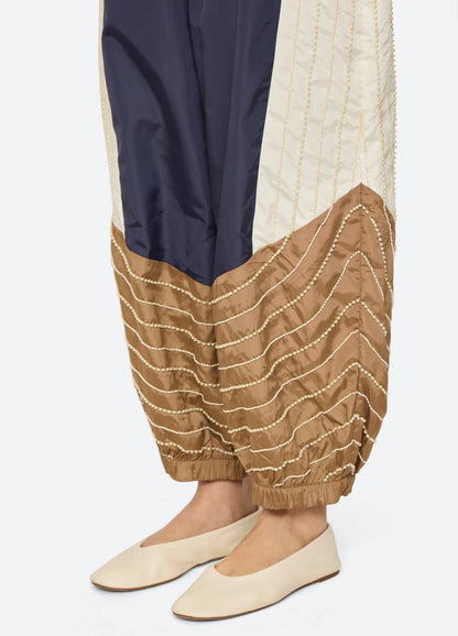 Quinn Embroidered Beaded Jogger MULTI