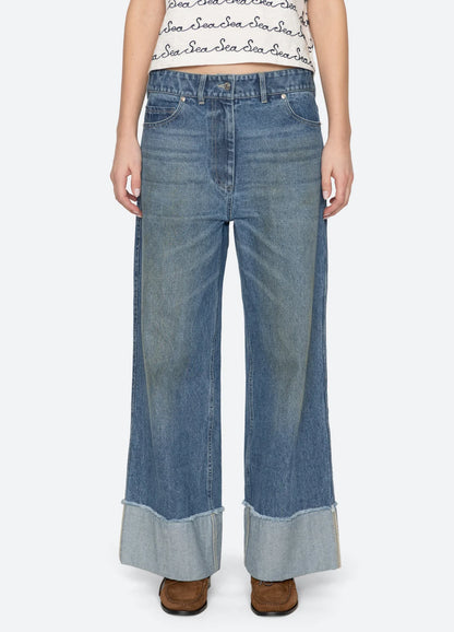 Zayna Denim Straight Leg Jean BLUE