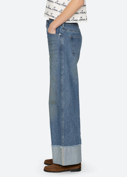 Zayna Denim Straight Leg Jean BLUE