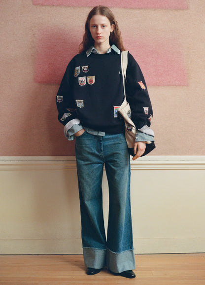 Zayna Denim Straight Leg Jean BLUE