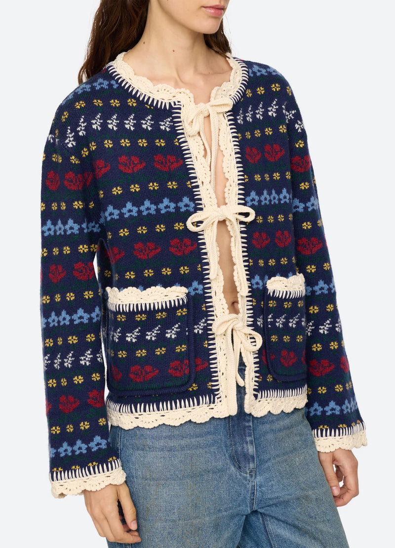 Preston Knit Tie Front Cardigan